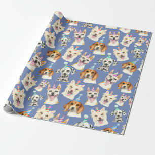 Födelsedag för hund älskare för hundpartymöns presentpapper