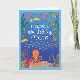 Födelsedag för mamma hav havet dagen kort