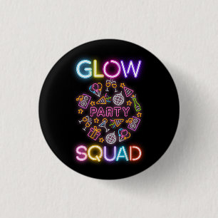 Födelsedag för måndag Party Squad Neon Ljus Knapp