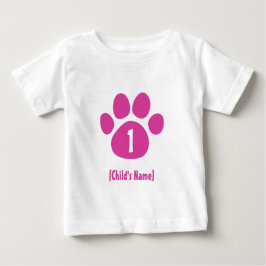 Födelsedag för rosatasstryck t-shirt