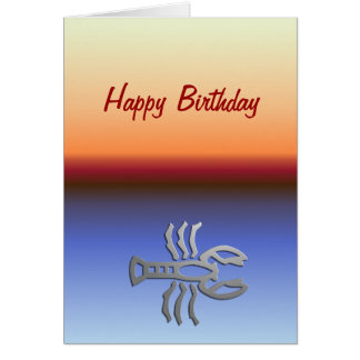 Födelsedag för solnedgång för hälsningskort