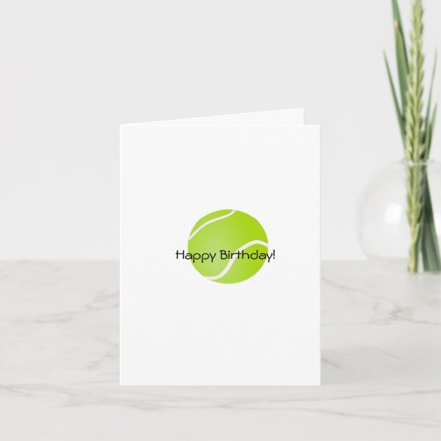 Födelsedag för Tennis Friend Card Kort (Framsida)