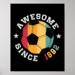 Födelsedag Fotbollsspelare 33 År Gammal Fantastisk Poster