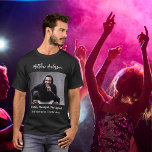 Födelsedag fotoman myth legend namn roligt t shirt<br><div class="desc">Anpassa och lägg till ett eget foto av födelsedagspojken/mannen. Anpassa och lägg till namn,  40 år och en text. Text: Mannen,  myten,  förklaringen..</div>