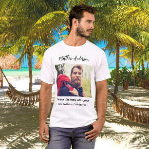 Födelsedag fotoman myth legend namn roligt t shirt