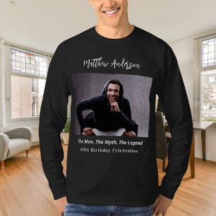 Födelsedag fotoman myth legend namn roligt t shirt