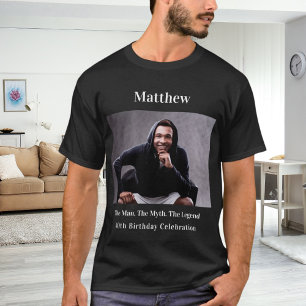Födelsedag fotoman myth legend namn roligt t shirt