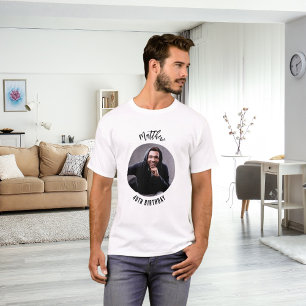 Födelsedag fotoman t shirt