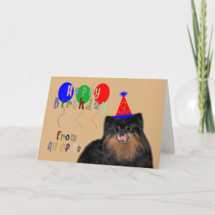 Födelsedag från allihop hälsningkort kort