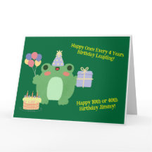 Födelsedag Frog Hat Ballons Cake Gift Design