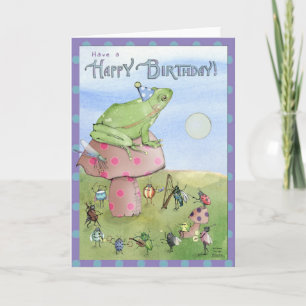 Födelsedag Frog Kort