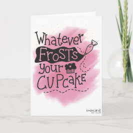 Födelsedag - Frost till din cupcake Kort