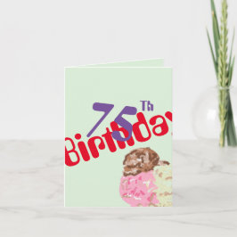 Födelsedag G-kort: 75 Helgkort