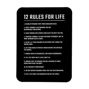 Födelsedag Gift 12 Regler för livet Magnet