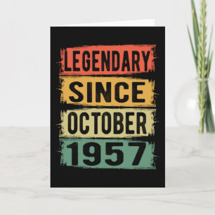 Födelsedag Gift oktober 1957 Kort