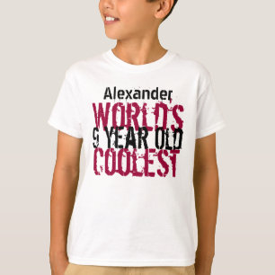Födelsedag Gift World's Coolest 9 Nine Year Old G2 Tee