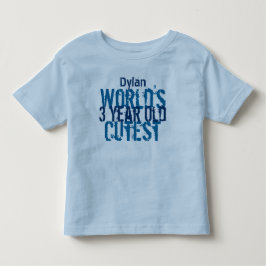 Födelsedag Gift World's Cutest 3-årig Tee Shirt