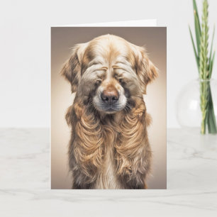 Födelsedag Golden Retriever Bli Gammal Humor Kort
