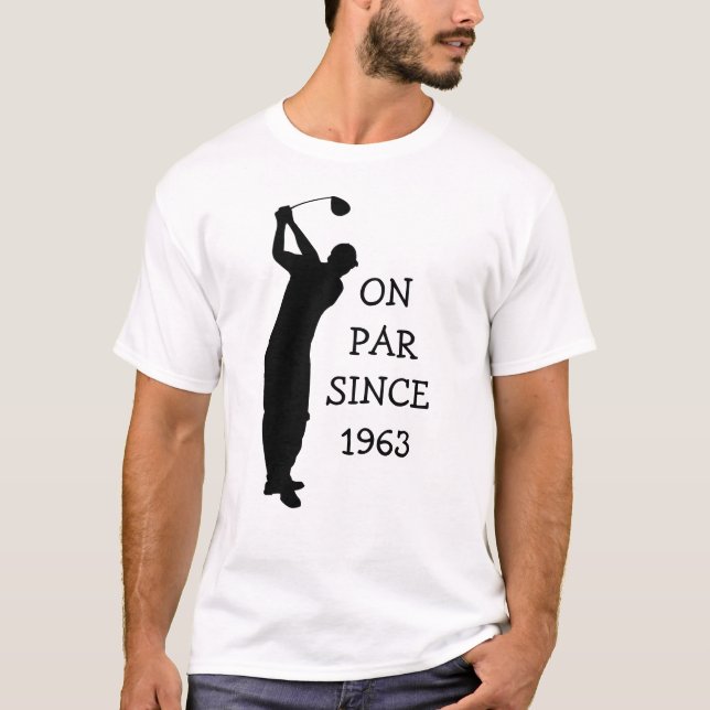Födelsedag Golfer Funny 60:e lycklig Pappa Par Hum T Shirt (Framsida)