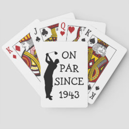 Födelsedag Golfer Funny 80:e lycklig Pappa Par Casinokort