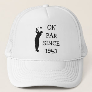 Födelsedag Golfer Funny 80:e lycklig Pappa Par Keps