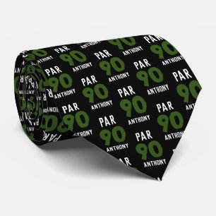Födelsedag Golfer Grönt 90:e lycklig Pappa Par Slips