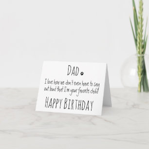 födelsedag grattis på födelsedagen Pappa Funny Hum Kort