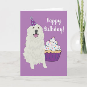 Födelsedag Great Pyrenees Mountain Dog Kort