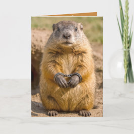 Födelsedag Groundhog Day Humor Kort