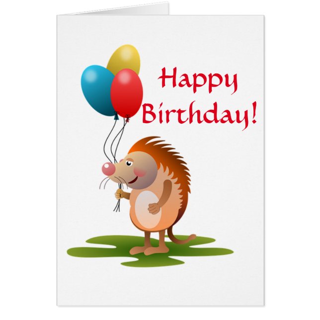 Födelsedag Hälsningskort (Framsidan)