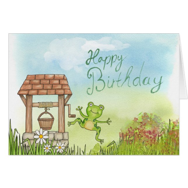 Födelsedag Hälsningskort (Framsidan Horizontal)