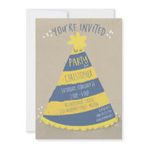 Födelsedag Hat-inbjudan