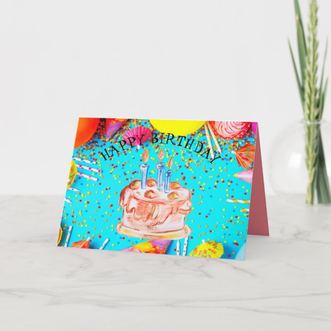 Födelsedag Helgkort (Framsida)