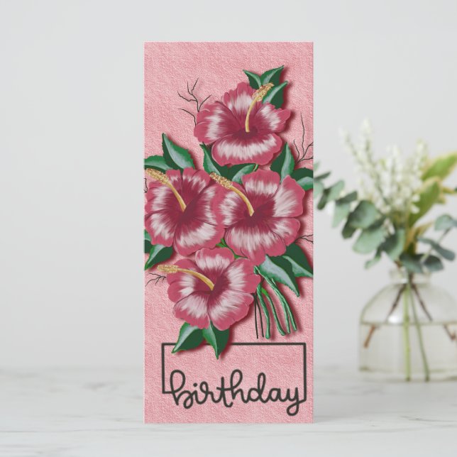 Födelsedag Hibiscus (Stående Fram)