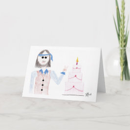 Födelsedag - Hippie Birthday - kort