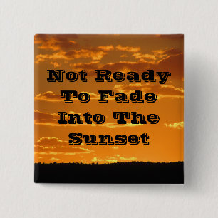 Födelsedag Humor Sunset Photo Funny Birthday Knapp