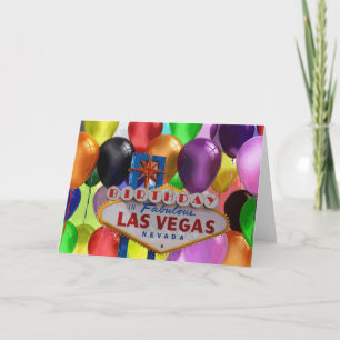 Födelsedag i Fabulous Las Vegas Card Kort