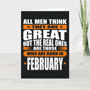 Födelsedag i februari (lägg till texten) kort