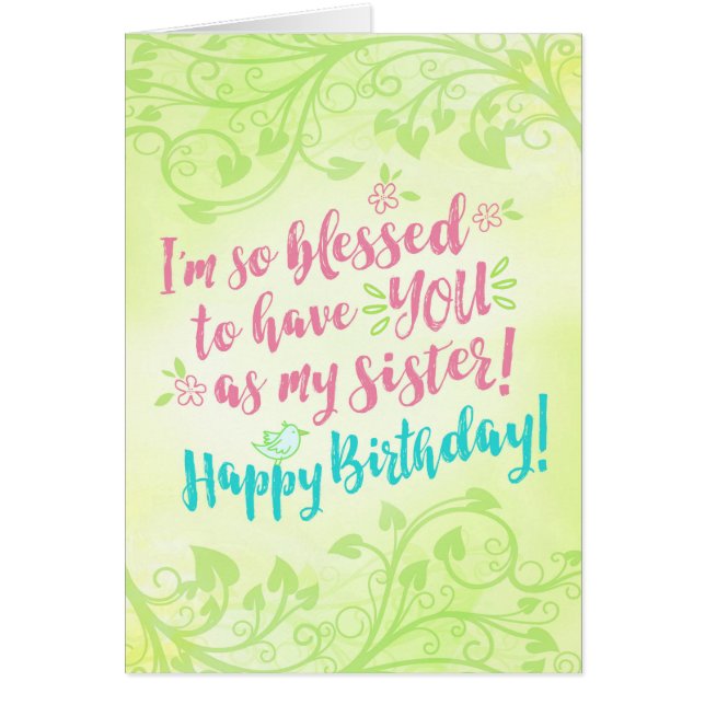 Födelsedag I-förmiddag så välsignat för att ha DIG Hälsningskort (Framsidan)