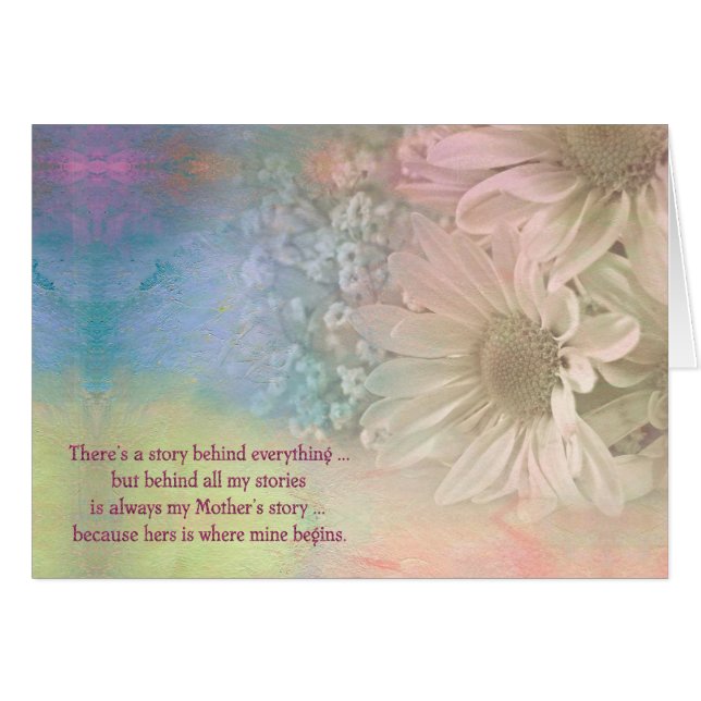 Födelsedag i Mamma Hälsningskort (Framsidan Horizontal)