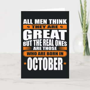 Födelsedag i oktober (lägg till texten) kort