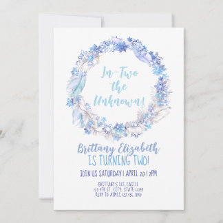 Födelsedag Inbjudan 2:a födelsedag, fryst Inbjudan