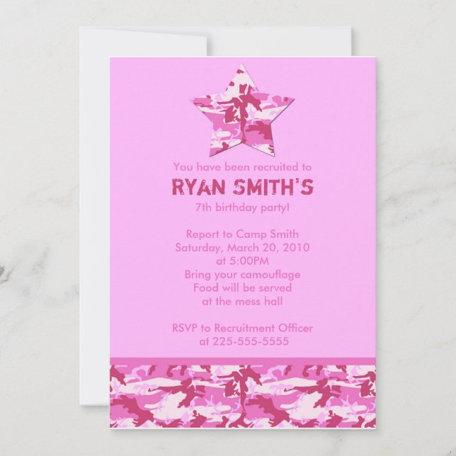 Födelsedag Inbjudningar (Framsida)