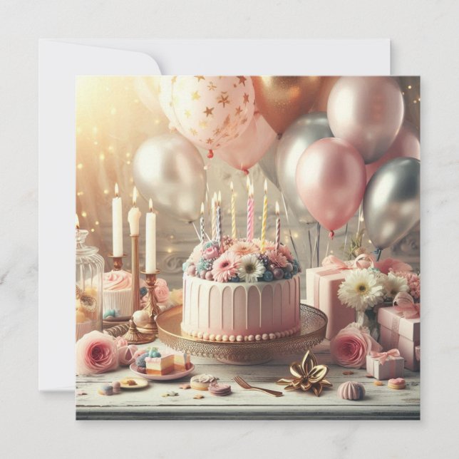 Födelsedag Inbjudningar (Framsida)