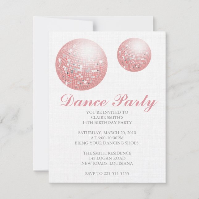 Födelsedag Inbjudningar (Framsida)