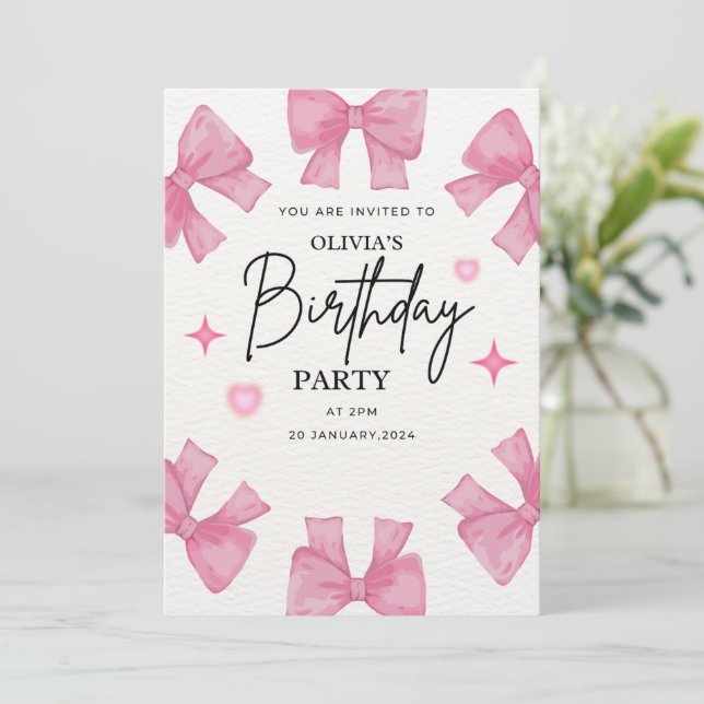 Födelsedag  inbjudningar (Stående Fram)