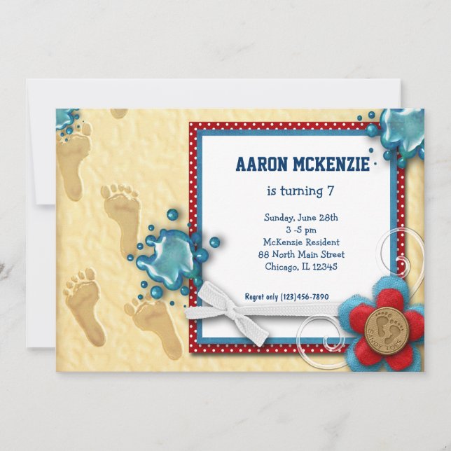 Födelsedag Inbjudningar (Framsida)