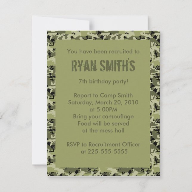 Födelsedag Inbjudningar (Framsida)