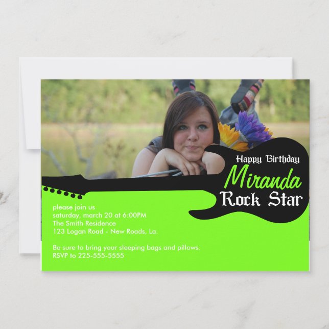 Födelsedag Inbjudningar (Framsida)