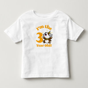 Födelsedag jag är 3 år gammal - Cute Lycklig Hund  T Shirt